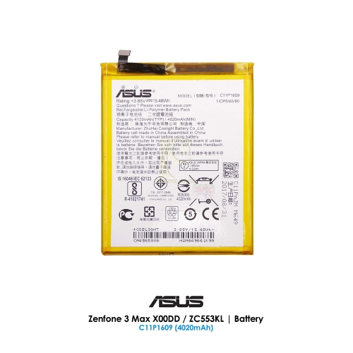 Asus ZenFone 3 Max 5.5 ZC553KL / X00DD Battery | C11P1609 (4120mAh)