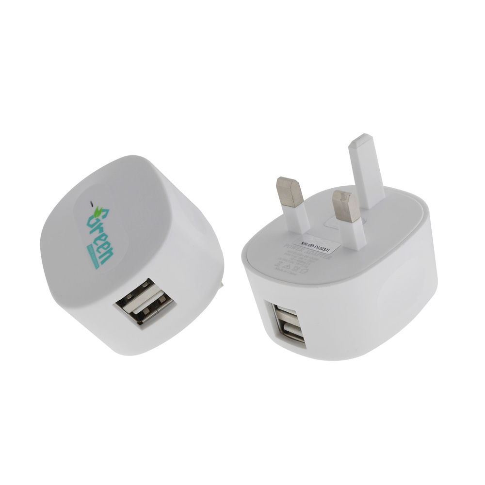 Green | 2 Port USB 2.1A | Charger GR-PA-2USB