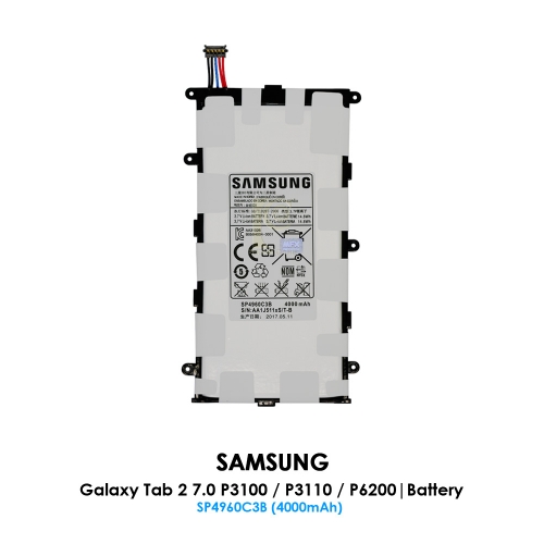 Samsung Galaxy Tab 2 7.0 P3100 / Tab Plus 7.0 P6200 Battery | SP4960C3B (4000mAh)